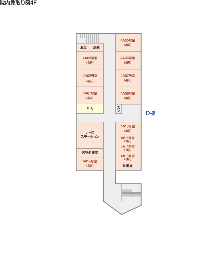 院内見取り図　4F