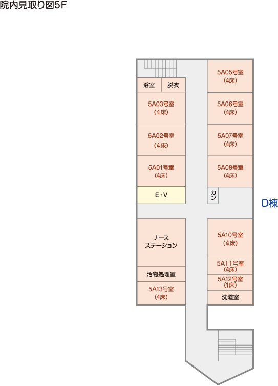 院内見取り図　5F