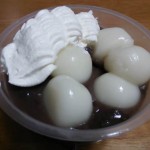 あんこ・白玉・生クリーム、好き♡
