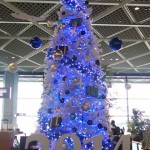 青のツリーも素敵でした