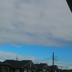 朝ちょっと見えたきた青空が…