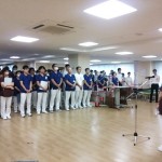 みなさんに挨拶をして、新しいスタートへ！